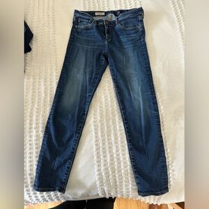 Ag Adriano Goldschmied 28R The Stevie Ankle Slim‎ Straight Leg Jeans